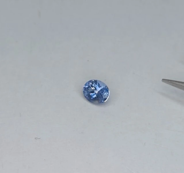 0.65ct Natural Blue Sapphire Oval Cut Loose Gemstone From Nigeria — view 1